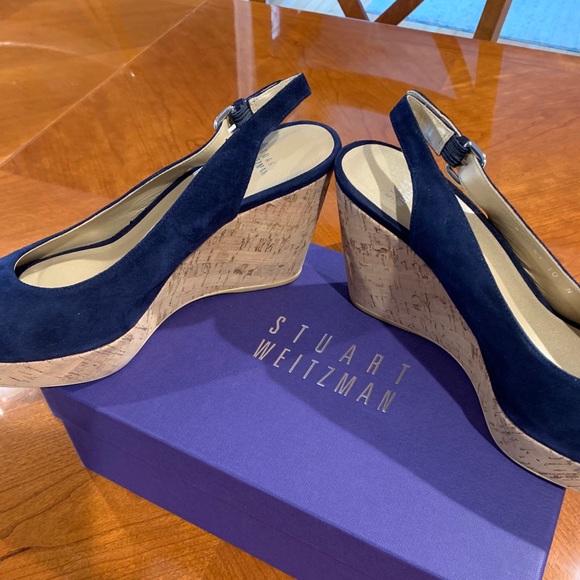 Stuart Weitzman Suede Wedge - Picture 3 of 6